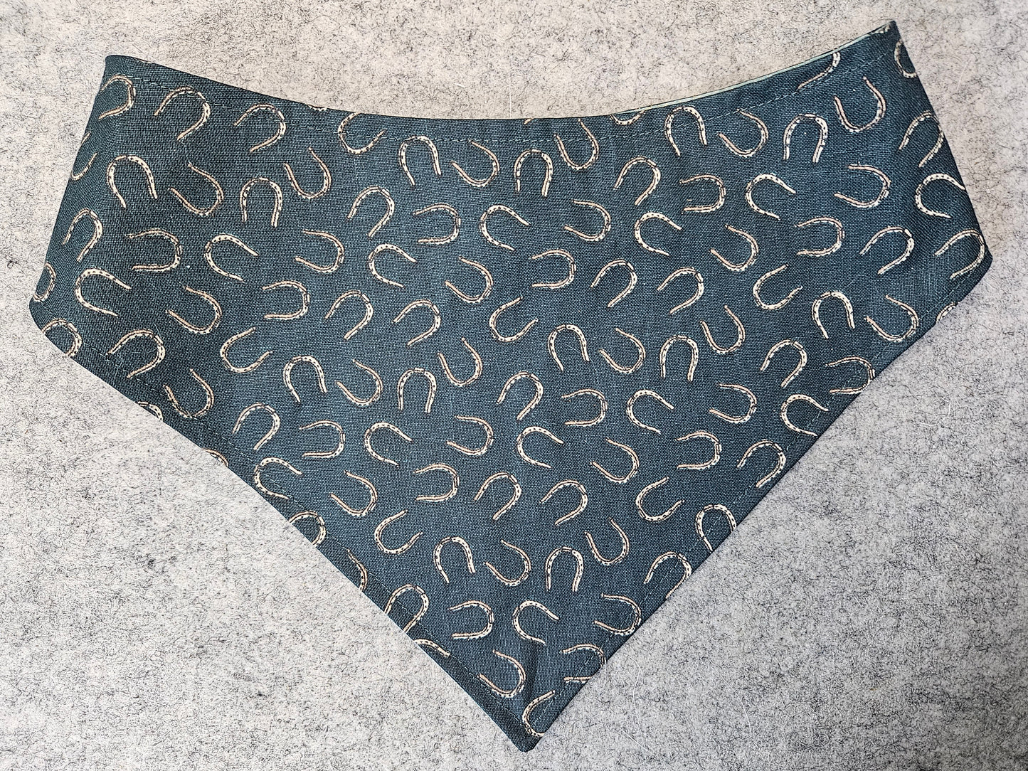 Good Luck Horseshoes Snap-On Dog Bandana