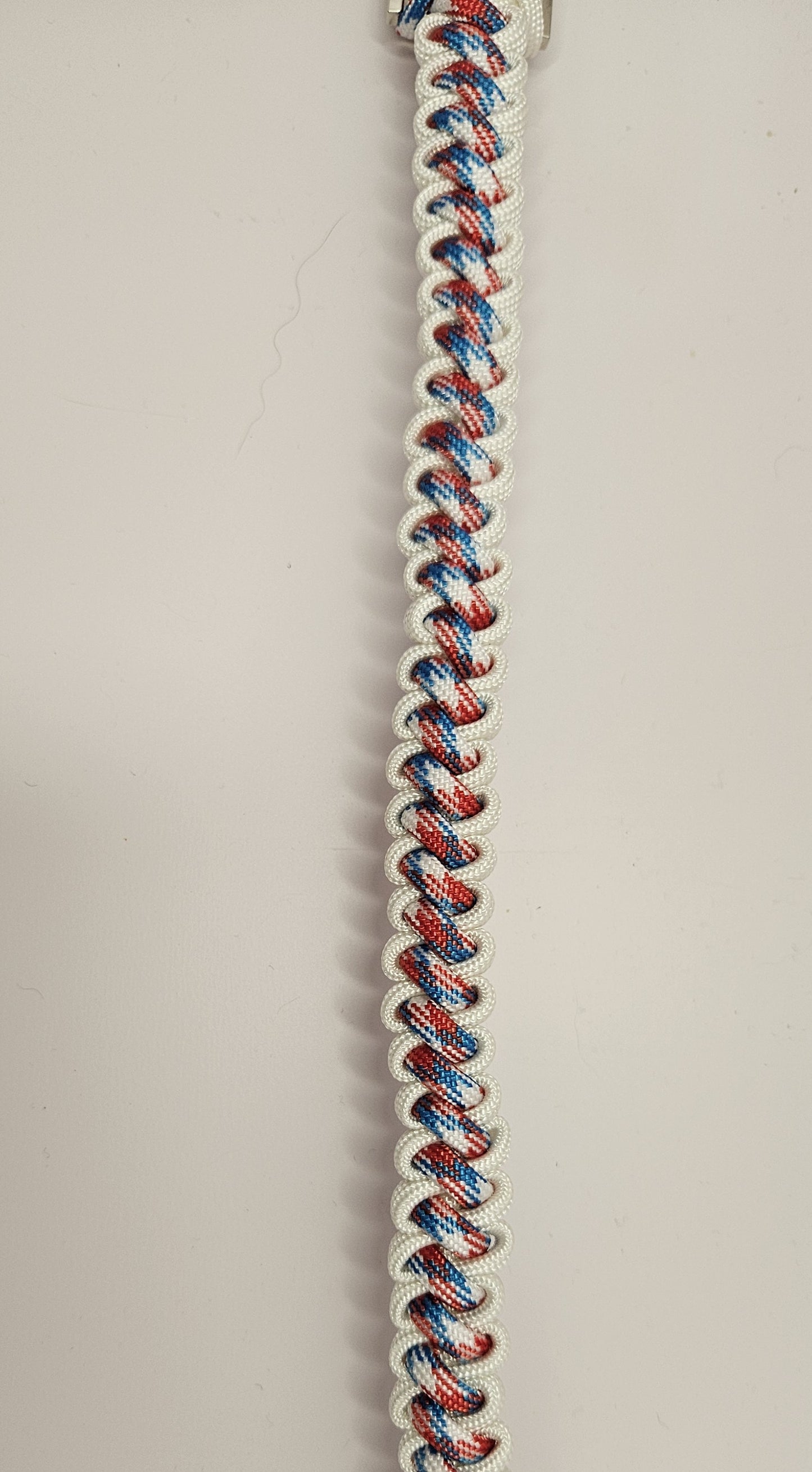 Bootlace Bar Patriotic Weave Paracord Dog Collar - 13 Inch Limited Edition