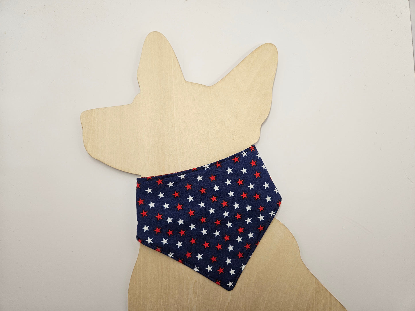 Patriotic Patchwork Snap-On Dog Bandana
