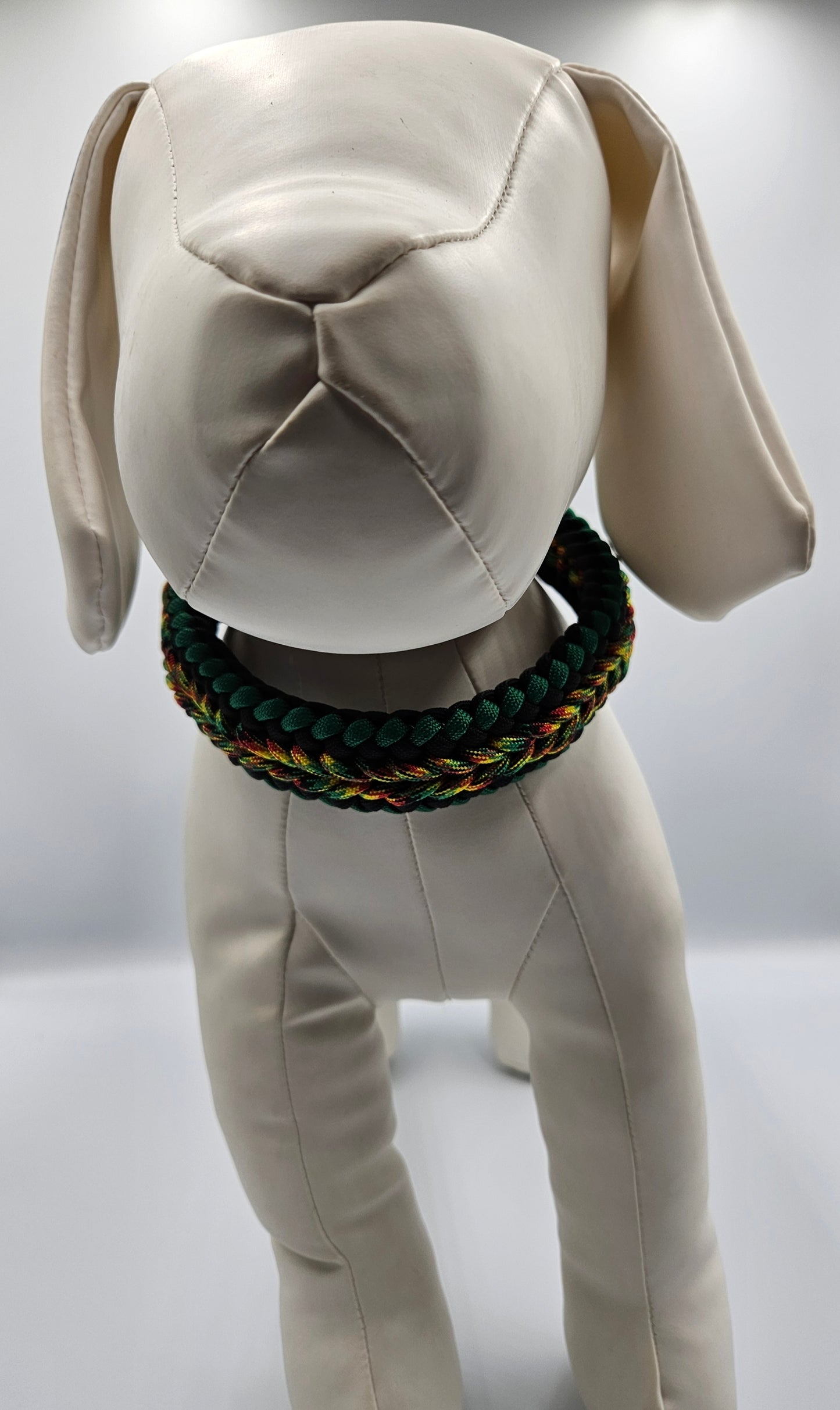 Jamaican Me Crazy Sanctified Weave Paracord Dog Collar - Limited Edition (fits up to 14 inch)