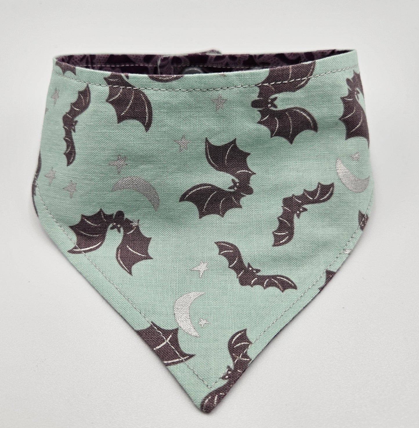 Spooky Elegance Reversible Snap-on Dog Bandana – Limited Edition Style