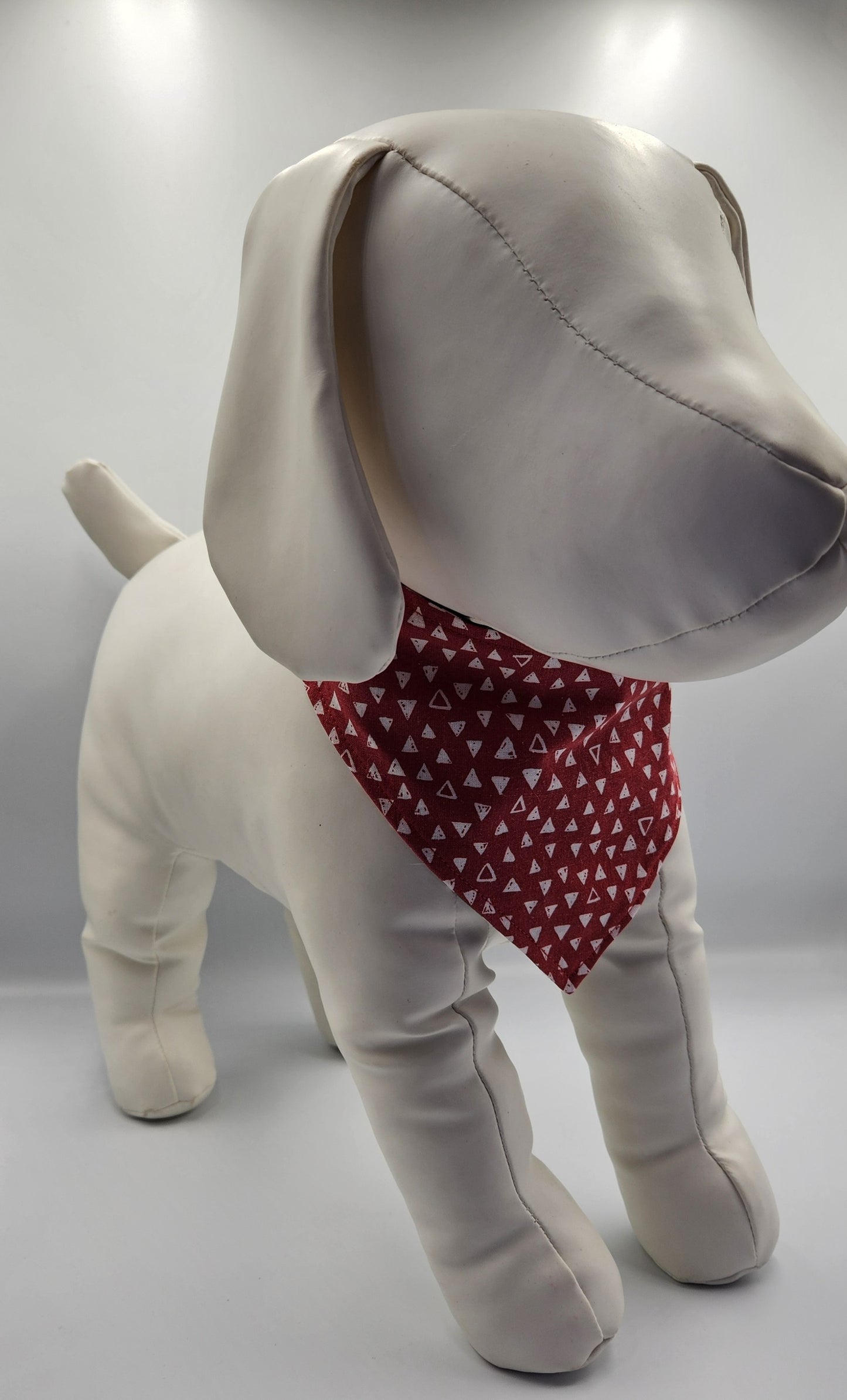Scarlet & Gingham – Reversible Snap-On Dog Bandana