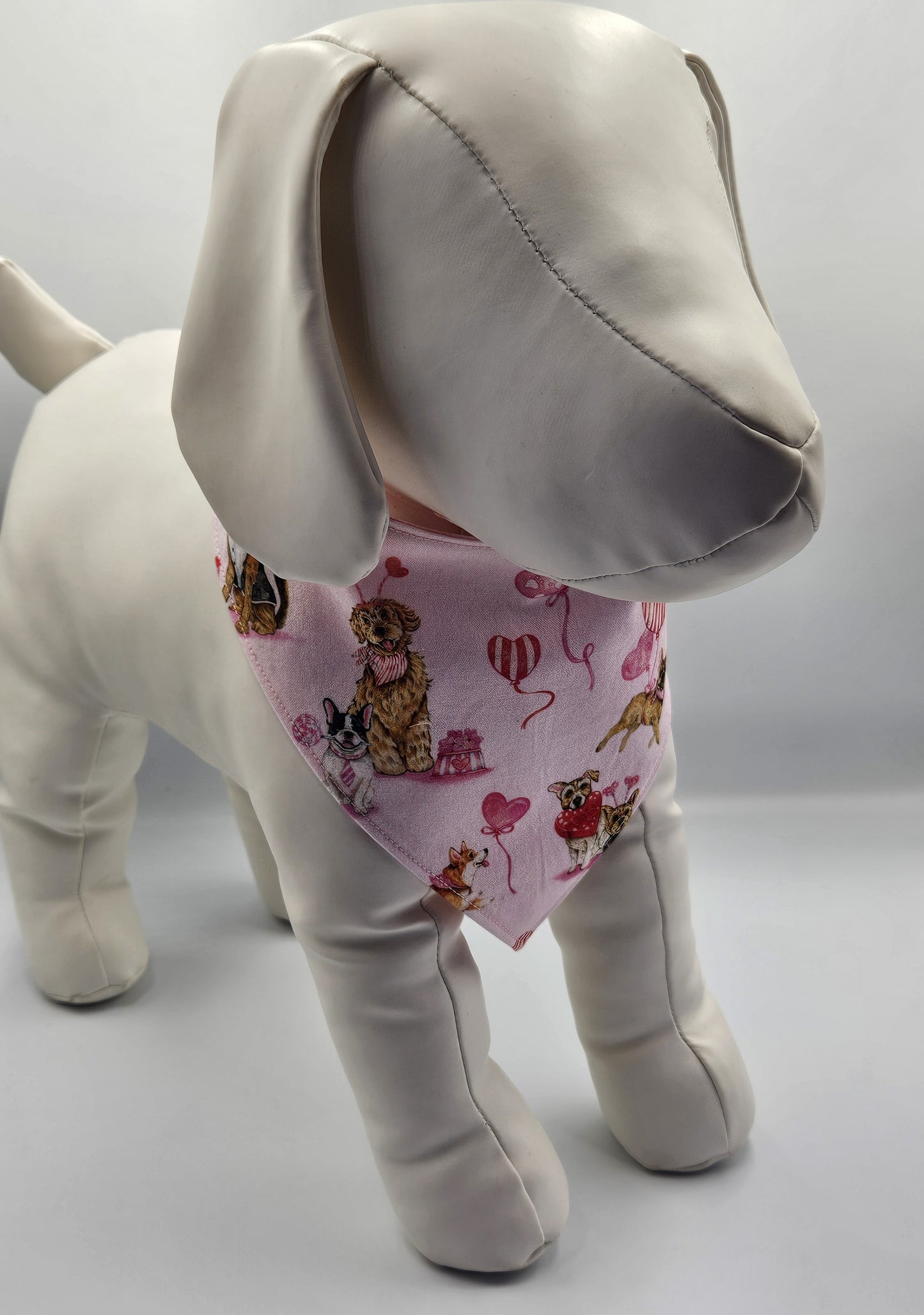 Valentine’s Dogs – Reversible Snap-On Dog Bandana