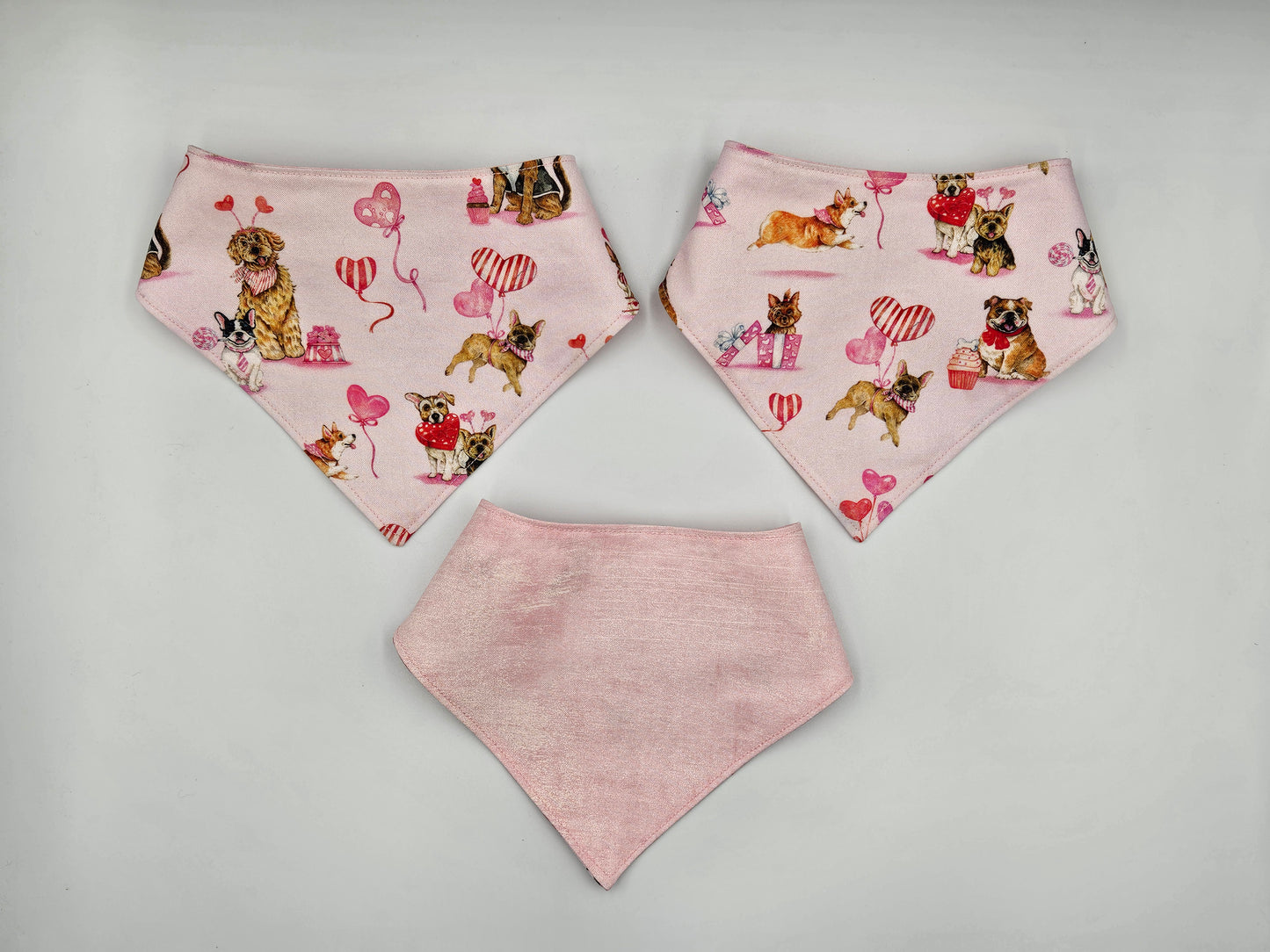 Valentine’s Dogs – Reversible Snap-On Dog Bandana