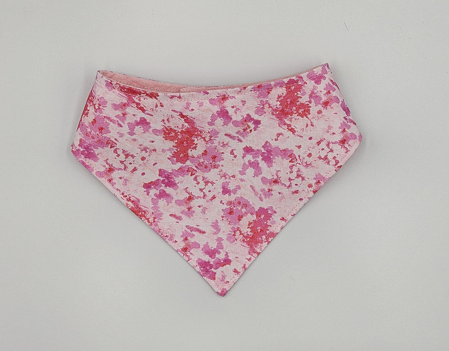 Blush Strokes – Reversible Snap-On Dog Bandana