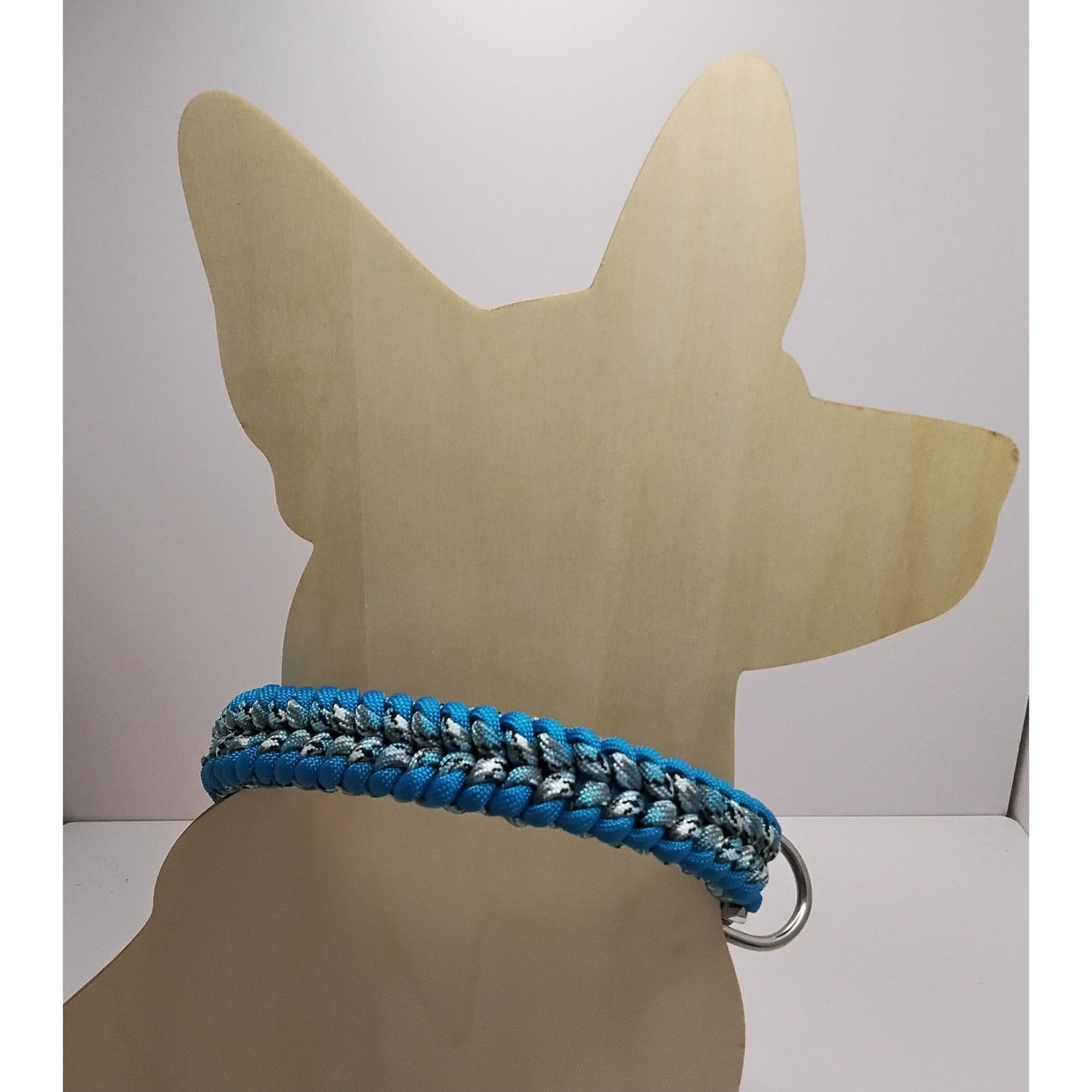 Handwoven Paracord Dog Collar – Sanctified Weave (Fits up to 14")