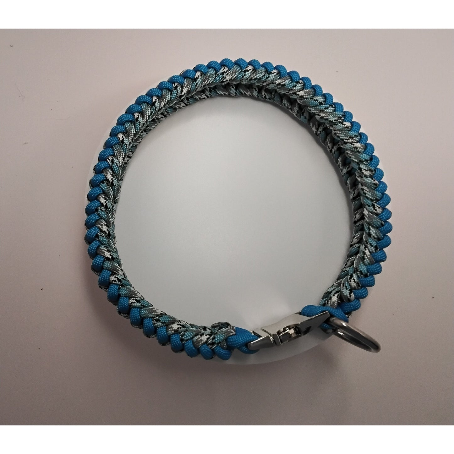 Handwoven Paracord Dog Collar – Sanctified Weave (Fits up to 14")