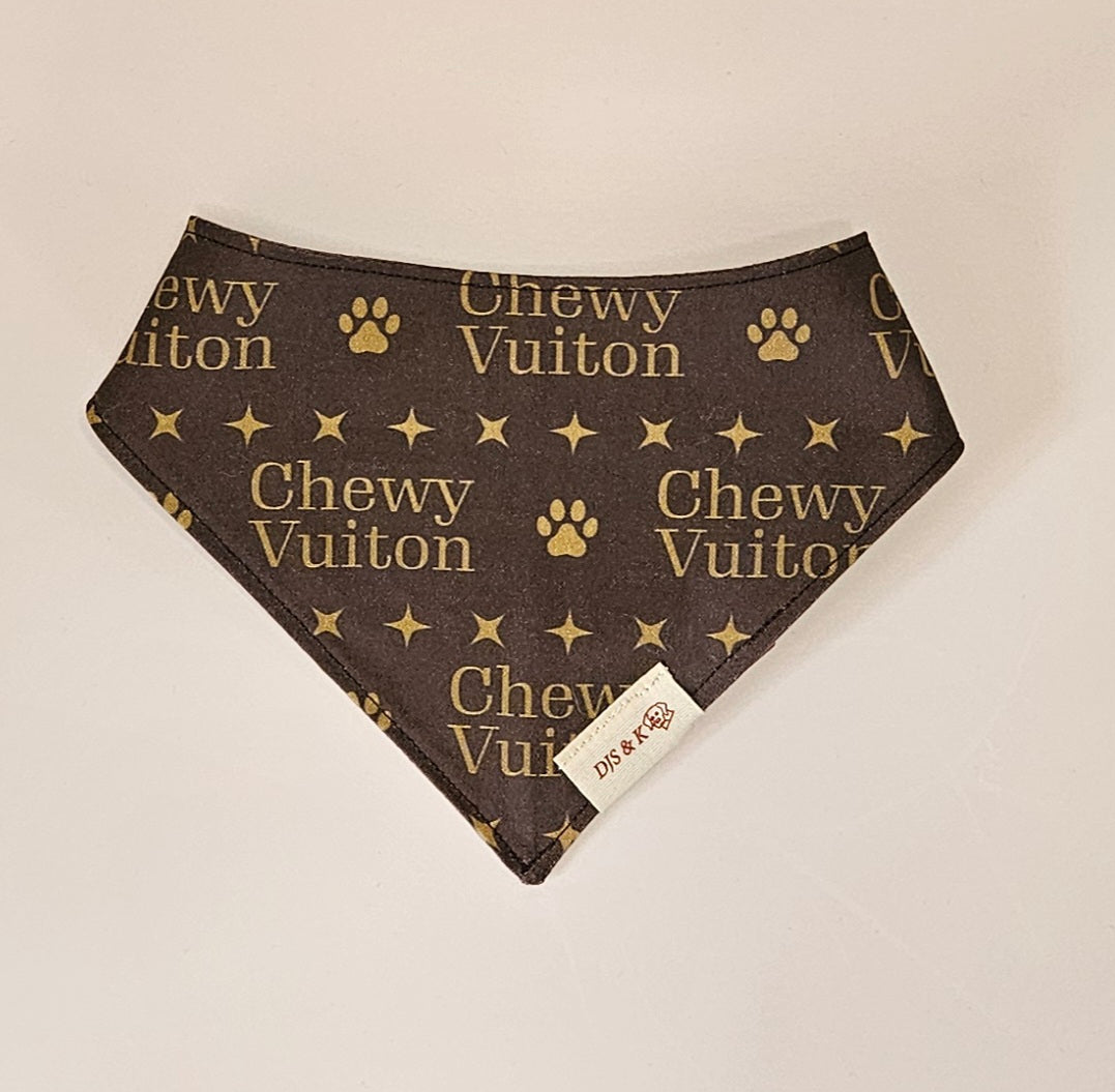 Chewy Vuiton Reversible Dog Bandana