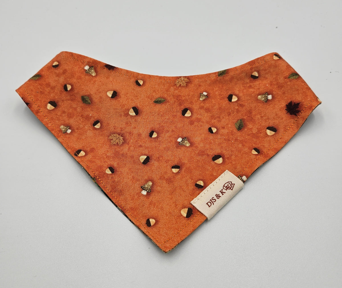 Acorn Trail - Reversible Snap-On Dog Bandana