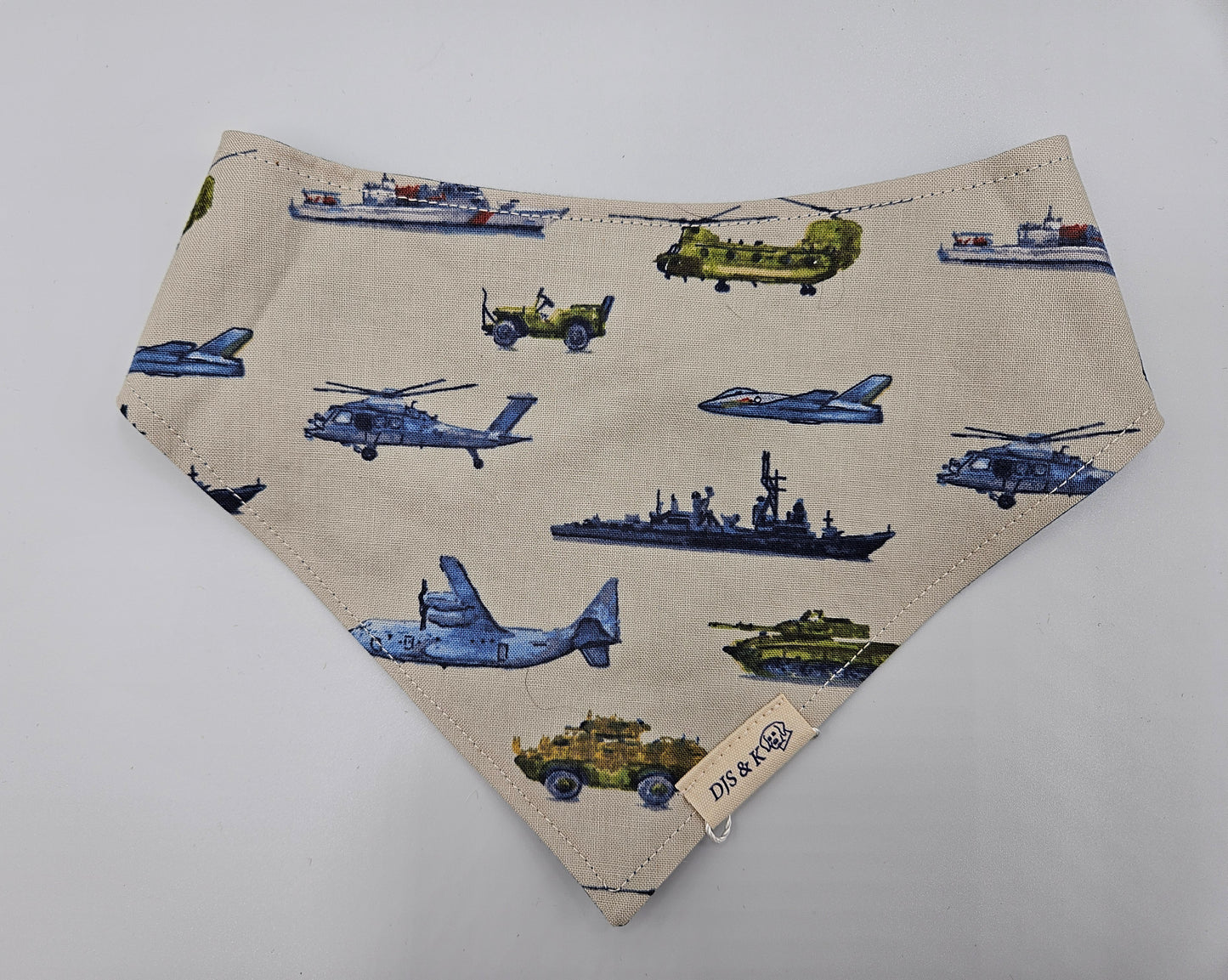 Flight Line – Reversible Snap-On Dog Bandana