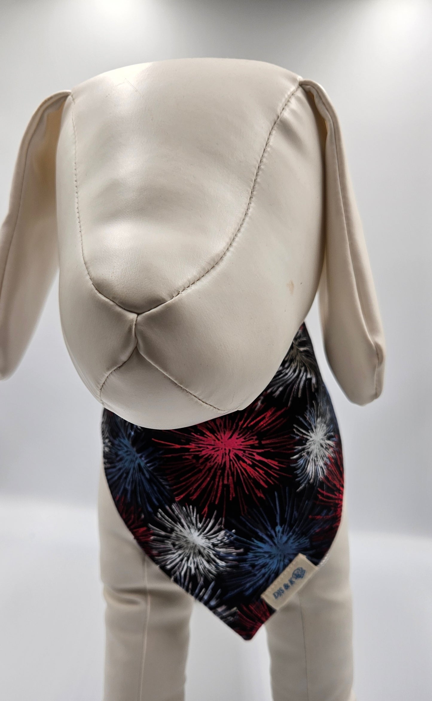 Fireworks & Picnic Baskets - Reversible Snap-On Dog Bandana