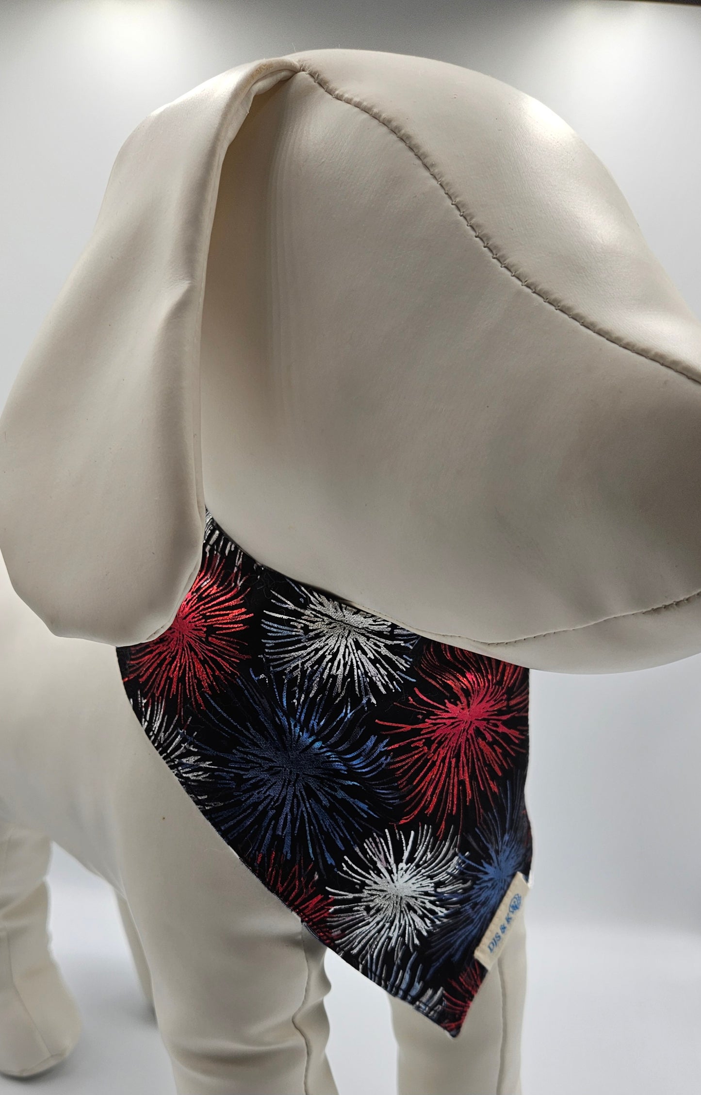Fireworks & Picnic Baskets - Reversible Snap-On Dog Bandana