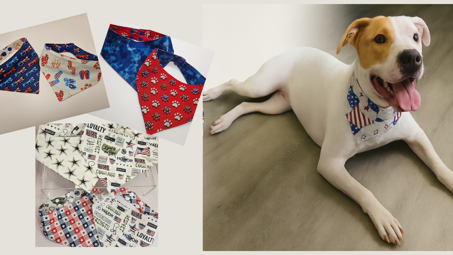 🎆 4th of July Dog Bandanas