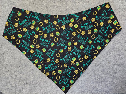 Rescued & Lucky Snap-On Dog Bandana