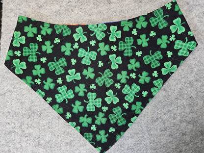 Shamrocks & Rainbows Snap-On Dog Bandana