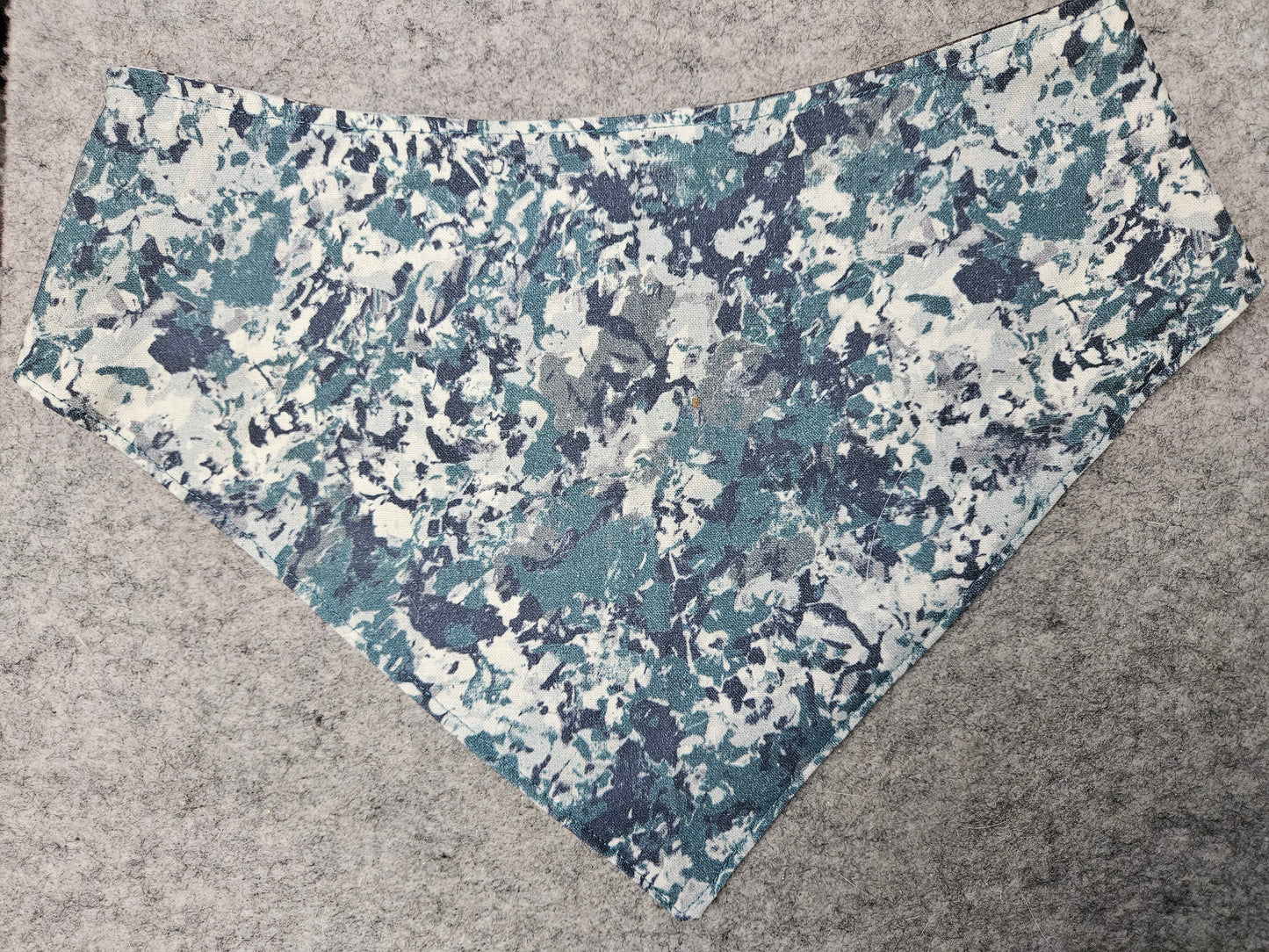 Green and Grey Camo Snap-On Dog Bandana