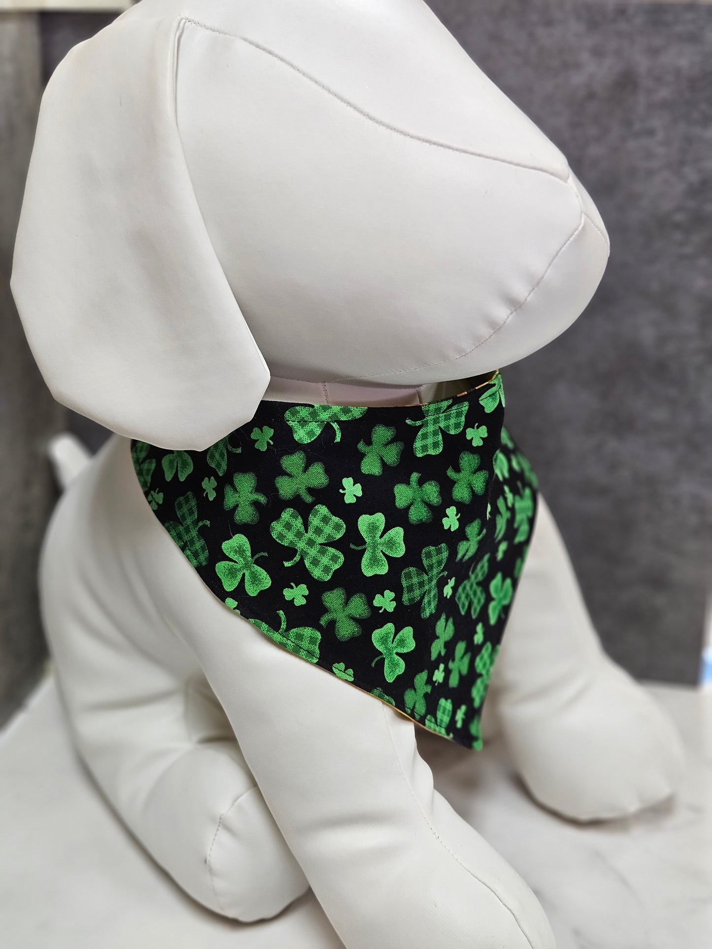 Shamrocks & Rainbows Snap-On Dog Bandana