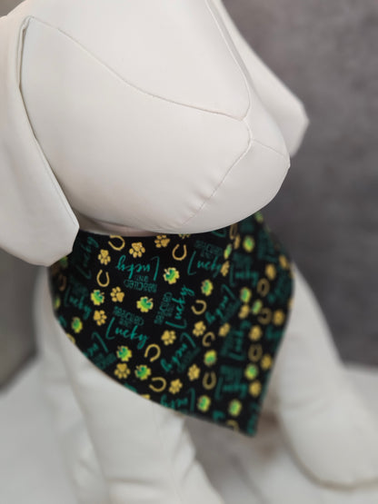 Rescued & Lucky Snap-On Dog Bandana