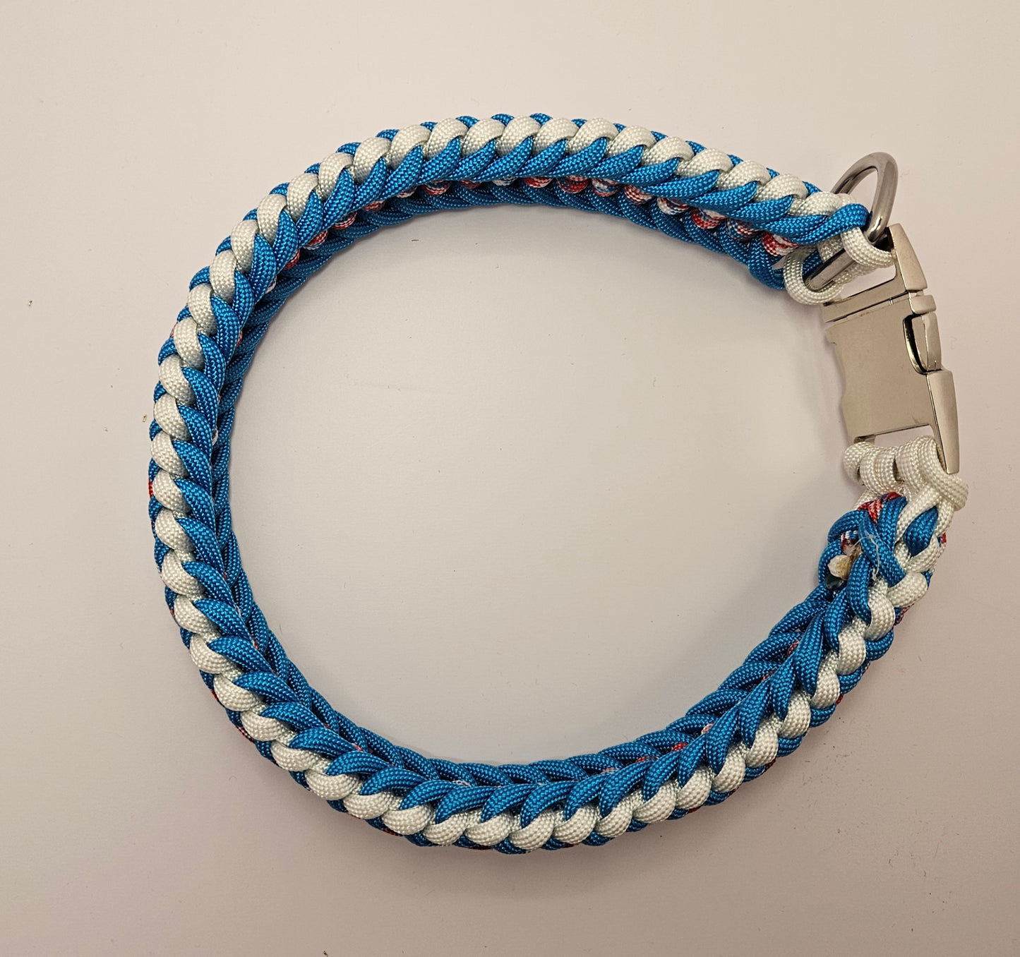 Patriotic Sanctified Weave Paracord Dog Collar - 18 Inch Limited Edition