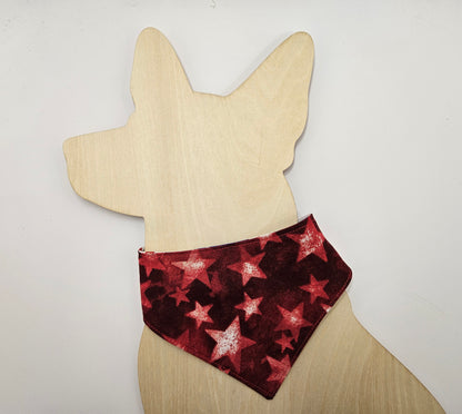 American Flags Snap-On Dog Bandana