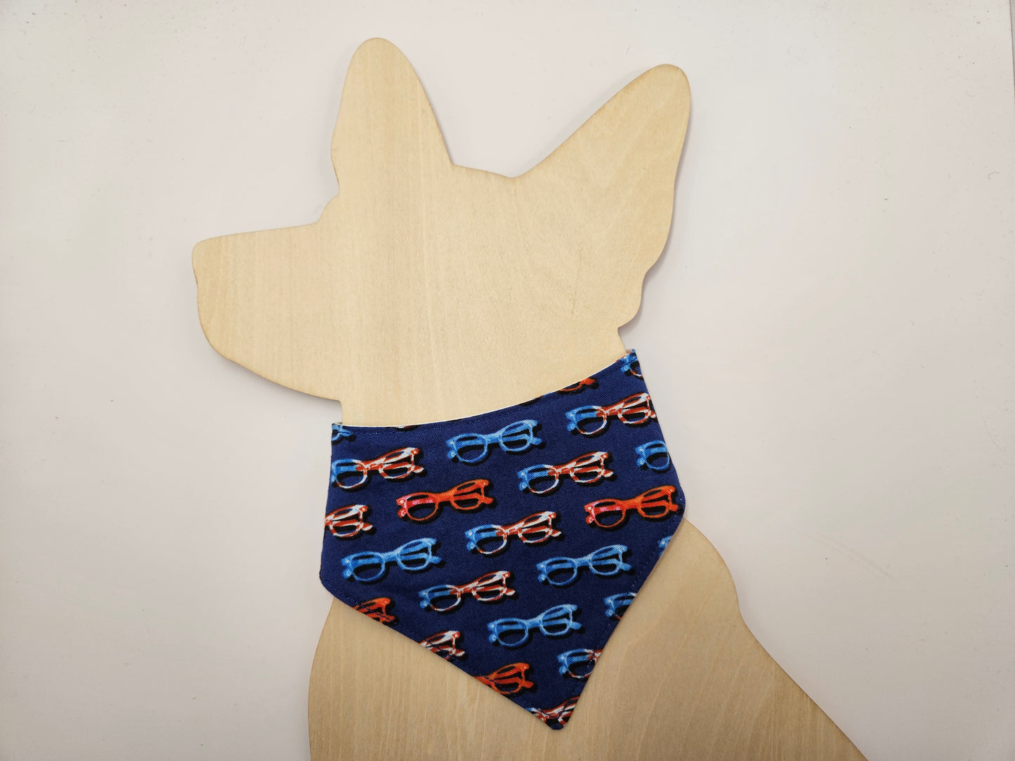 Limited Edition Patriotic Sunglasses & Flip Flops Snap-On Dog Bandana