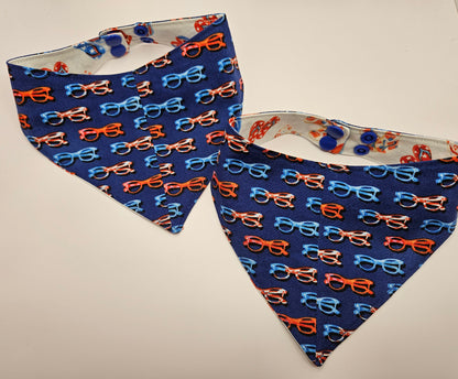 Limited Edition Patriotic Sunglasses & Flip Flops Snap-On Dog Bandana