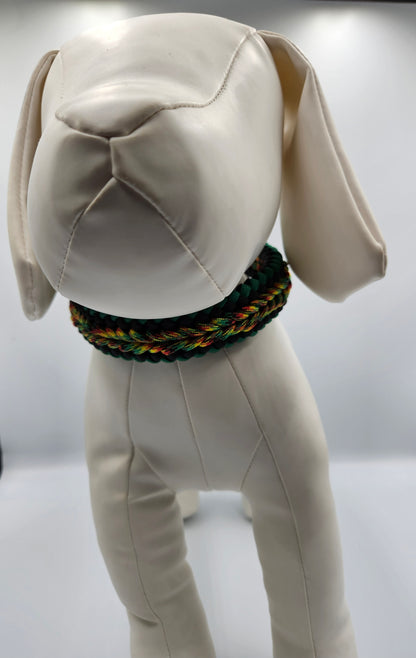 Jamaican Me Crazy Sanctified Weave Paracord Dog Collar - Limited Edition (fits up to 14 inch)