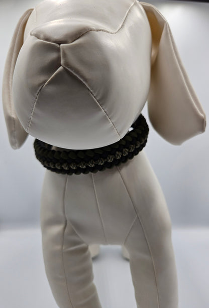 Digital Woodland Camo Sanctified Covenant Weave Paracord Dog Collar - Limited Edition (fits up to 13 inch)