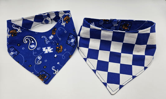 UK Paisley Reversible Snap-On Dog Bandana