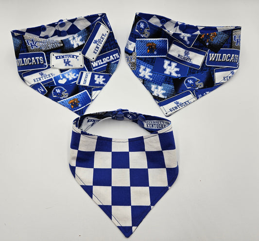 UK Vanity Fan License Plates Reversible Snap-On Dog Bandana