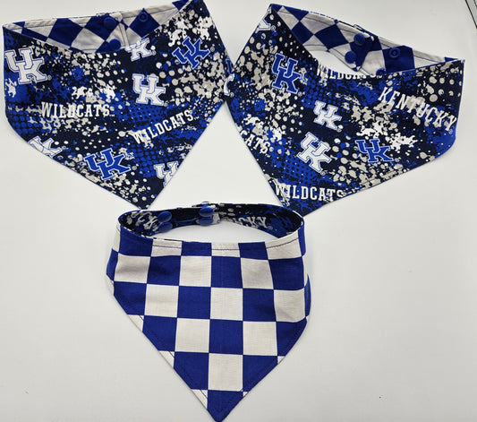 UK Splatter Print Reversible Snap-On Dog Bandana