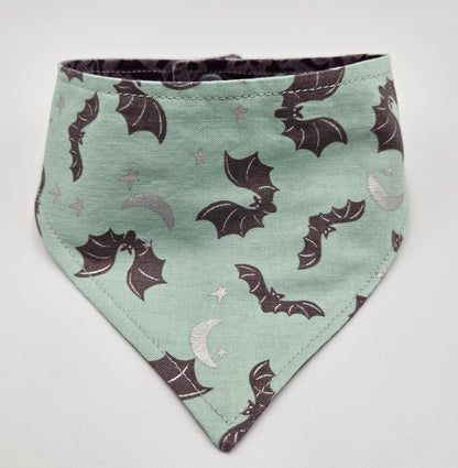Spooky Elegance Reversible Snap-on Dog Bandana – Limited Edition Style