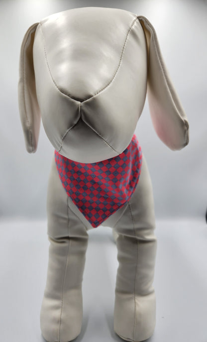 Check Please Reversible Snap-on Dog Bandana – Limited Edition Style