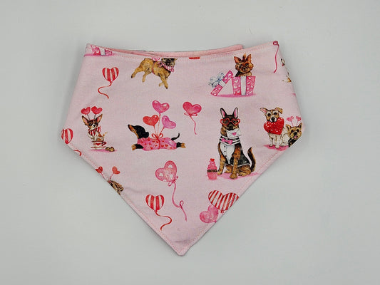 Valentine’s Dogs – Reversible Snap-On Dog Bandana