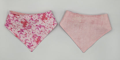 Blush Strokes – Reversible Snap-On Dog Bandana