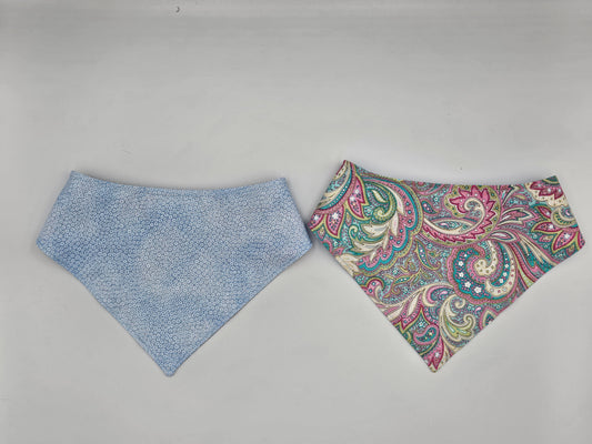 Paisley & Bluebell – Reversible Snap-On Dog Bandana