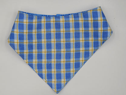 Blue & Buttercup – Reversible Snap-On Dog Bandana