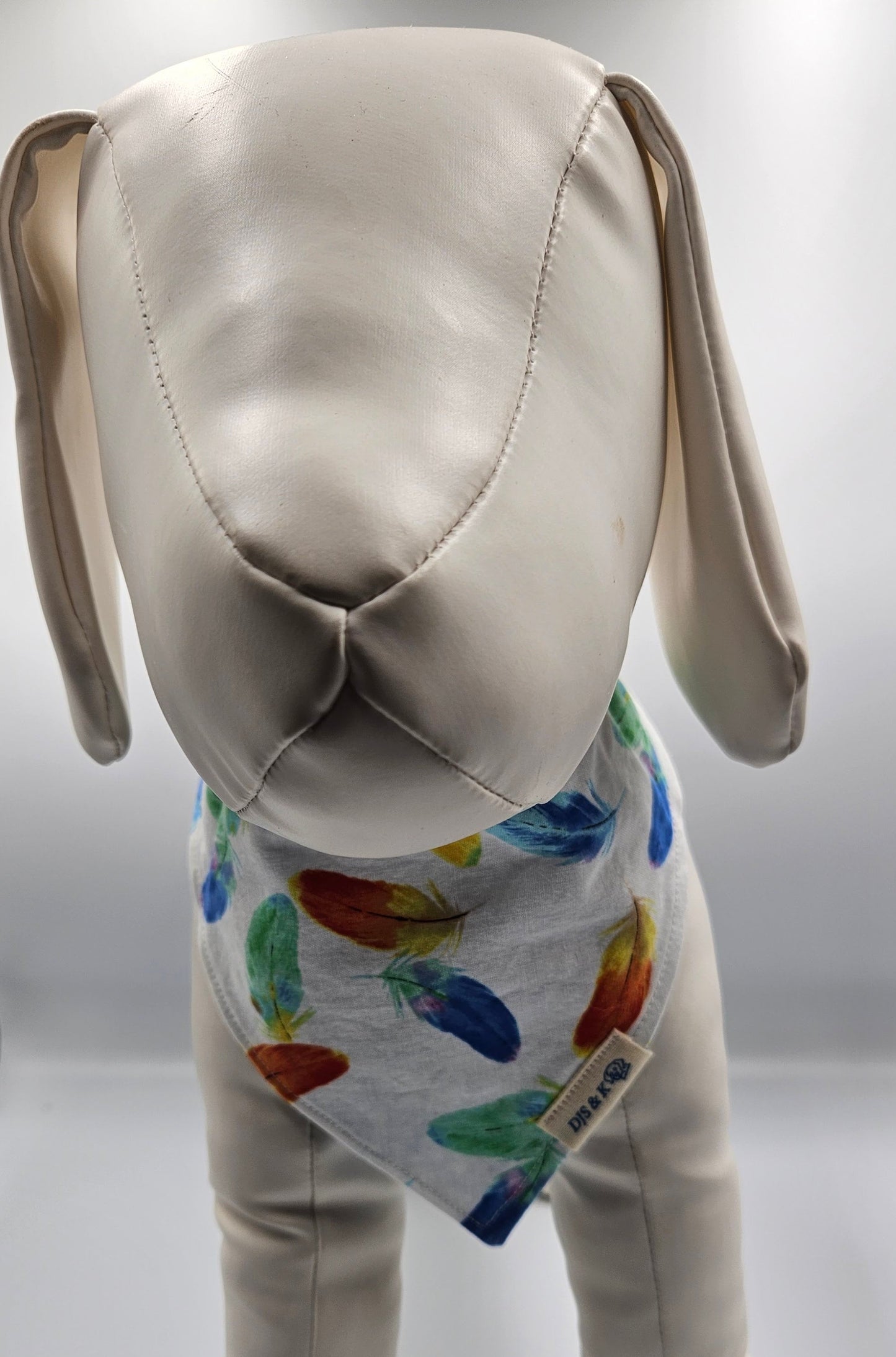 Skybound Feathers – Reversible Snap-On Dog Bandana