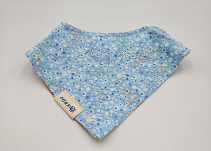 Skybound Feathers – Reversible Snap-On Dog Bandana