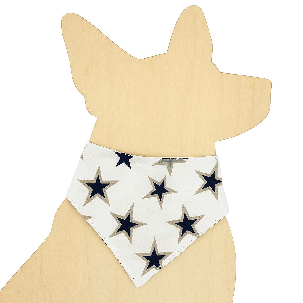 Stars & Stripes Valor – Reversible Snap-On Dog Bandana