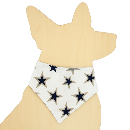 Stars & Stripes Valor – Reversible Snap-On Dog Bandana