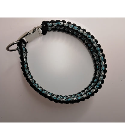 Handwoven Paracord Dog Collar – Double Cobra Weave (Fits up to 14")