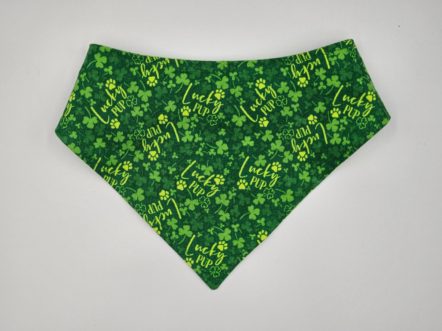 Lucky Pup – Reversible Snap-On Dog Bandana