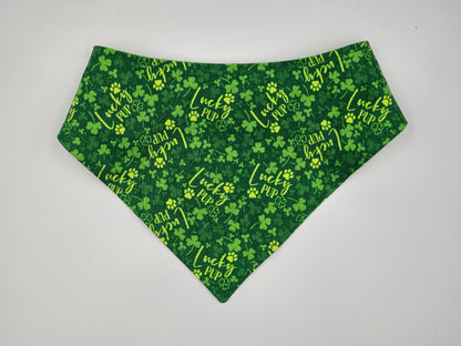 Lucky Pup – Reversible Snap-On Dog Bandana
