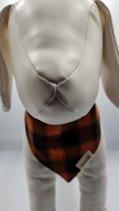 October Stroll – Reversible Snap-On Dog Bandana