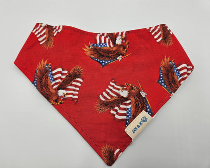 Freedom Takes Flight – Reversible Snap-On Dog Bandana