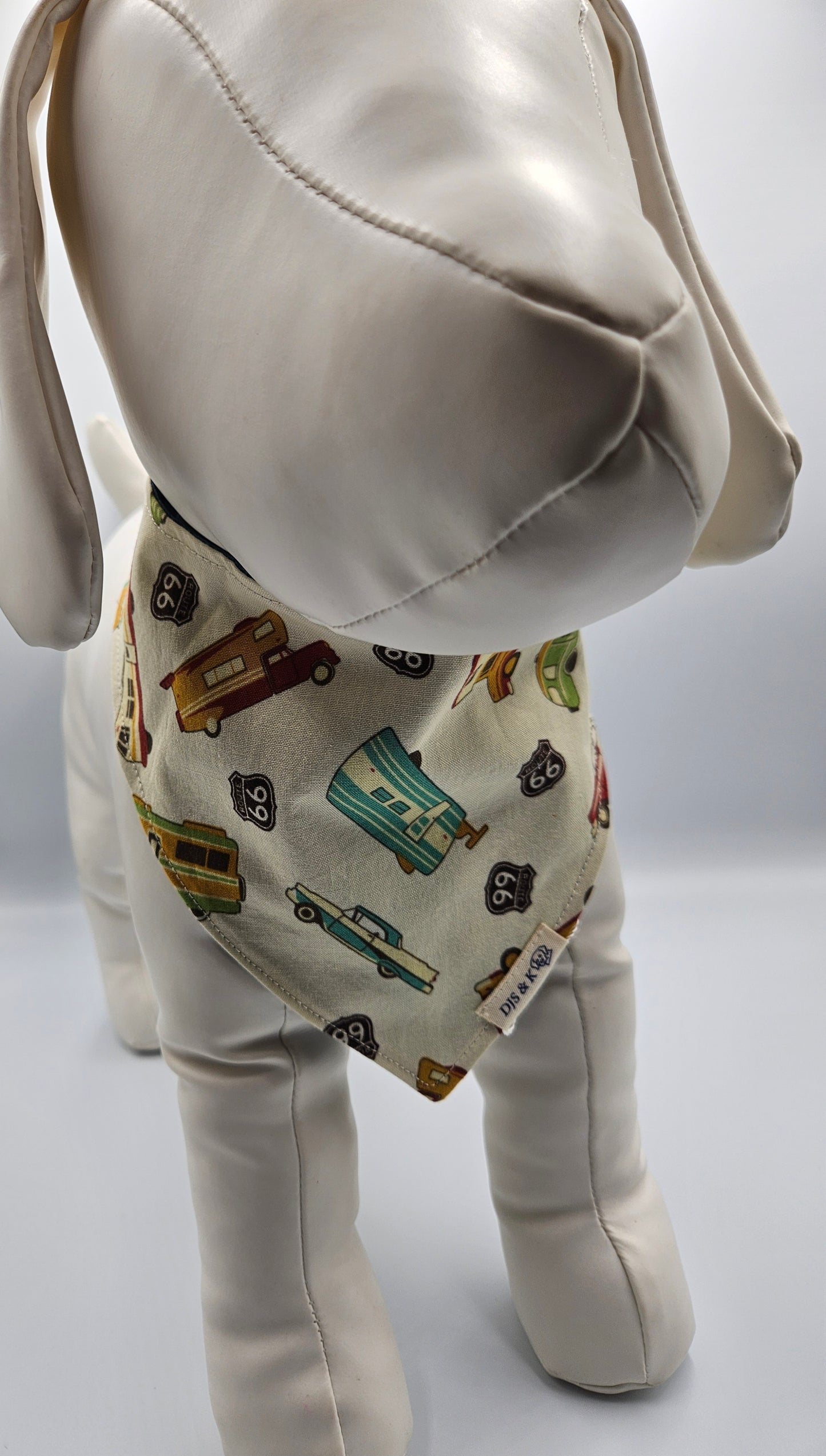 Route 66 Memories – Reversible Snap-On Dog Bandana