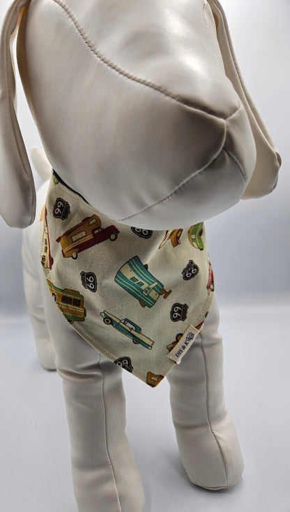Route 66 Memories – Reversible Snap-On Dog Bandana