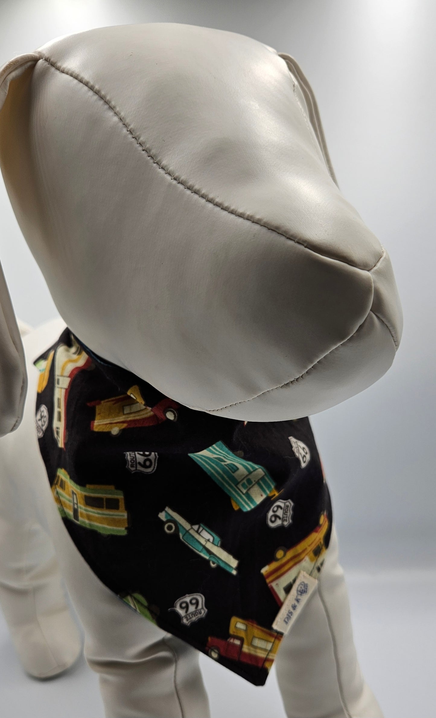 Route 66 Memories – Reversible Snap-On Dog Bandana