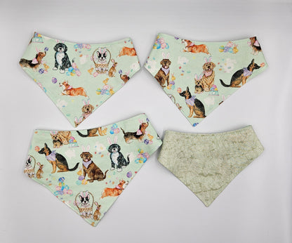 Easter Dogs – Reversible Snap-On Dog Bandana